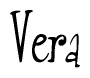 The image is a stylized text or script that reads 'Vera' in a cursive or calligraphic font.