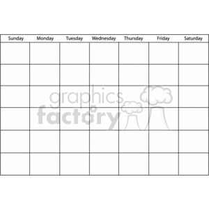 Calendar template