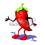 Dancing chili pepper.