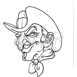 Funny Angry Cowboy