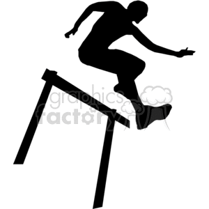 man jumping a hurdle