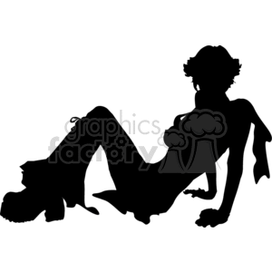 silhouette of a girl wearing disco clothing wearing roller skates