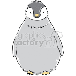 Cute Baby Penguin Cartoon