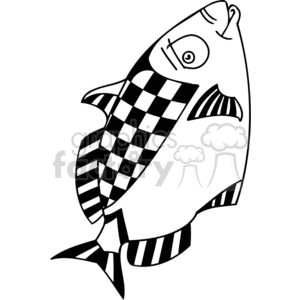 funny checkered Fish