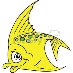 Cartoon Funny Yellow Fish