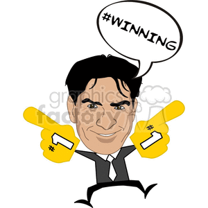 Charlie Sheen Winning cartoon