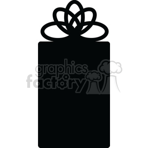 Christmas Gift Box Silhouette Design