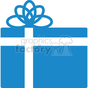 Blue Gift Box for Christmas Design