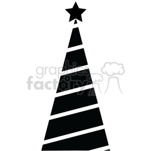   black Christmas tree design 