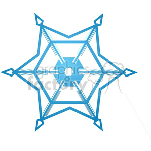 A stylized blue snowflake icon, representing winter and Christmas themes.