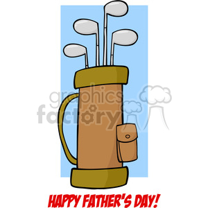   Royalty-Free-RF-Copyright-Safe-Fathers-Day-Greeting-With-Golf-Bag 