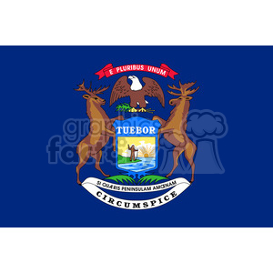 vector state Flag of Michigan