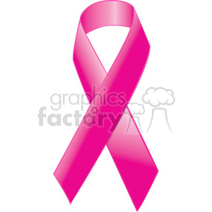 The image is of a pink ribbon, which is an international symbol of breast cancer awareness.