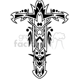 cross clip art tattoo illustrations 039