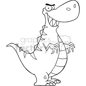 Funny Cartoon T-Rex Dinosaur