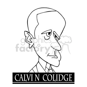 calvin colidge black white