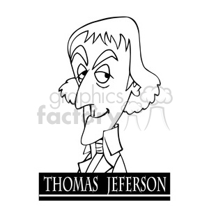 thomas jefferson black white