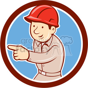   builder construction worker pointing CIRC 