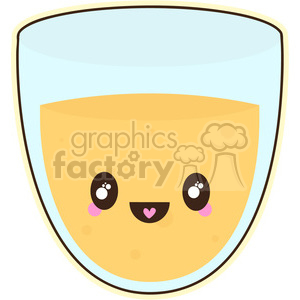   Orange juice cartoon character vector clip art image 