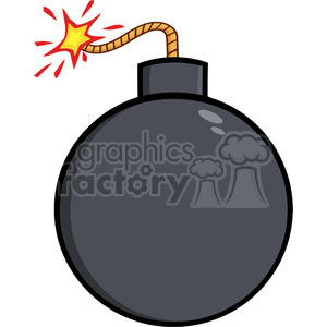 Royalty Free Rf Clipart Illustration Cartoon Bomb With Lit Fuse Clipart Commercial Use Gif Jpg Png Eps Svg Ai Pdf Clipart Graphics Factory