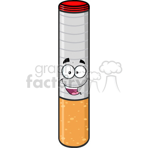 royalty free rf clipart illustration happy electronic cigarette cartoon mascot character vector illustration isolated on white background