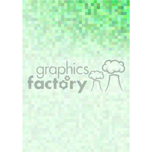 shades of green pixel pattern vector brochure letterhead top right background template