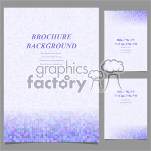 Purple Mosaic Brochure Background Templates