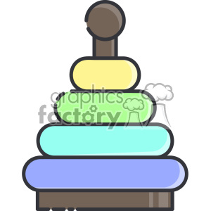 Stacking toy vector clip art images