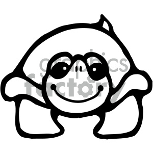 Happy Cartoon Turtle