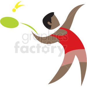 badminton sport character icon