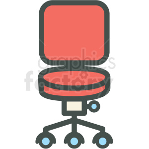 desk chair vector icon