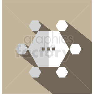 graphene technology vector icon clip art
