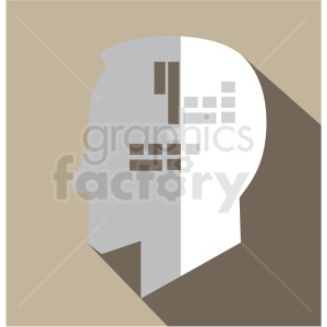 artificial intelligence vector icon clip art