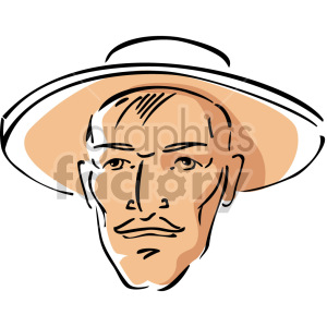 Man with Wide-Brimmed Hat