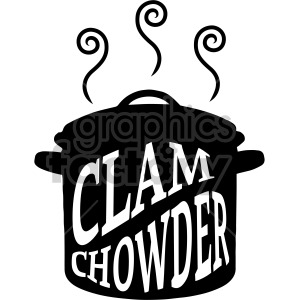 clam chowder soup pot