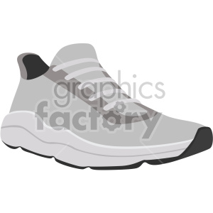   gray running shoe 