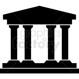 Classical Building with Columns