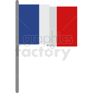 france flag flat vector