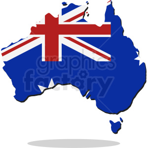 australian country outline vector