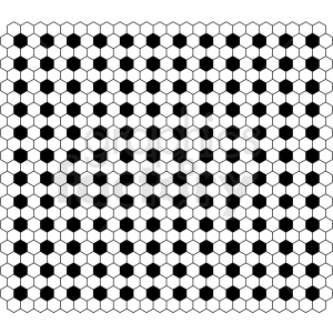The clipart image features a repeating pattern of interlocking hexagons and pentagons that collectively mimic the surface of a traditional black and white soccer ball.