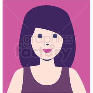girl bride avatar pink background vector icon