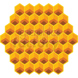 honeycomb design vector clipart no background
