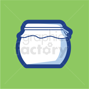 jar vector icon on green background