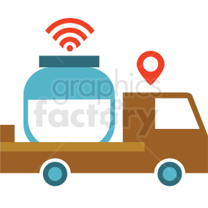 agriculture delivery system vector icon