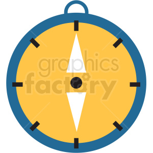 compass flat vector icon