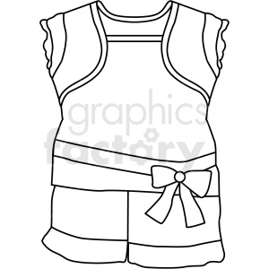 black white child clothing icon vector clipart