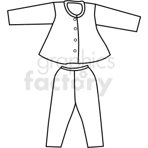 black white outfit icon vector clipart