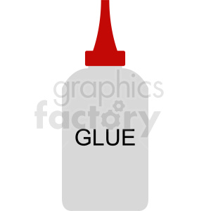 cartoon glue bottle clipart
