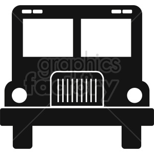 school bus vector icon graphic clipart 4