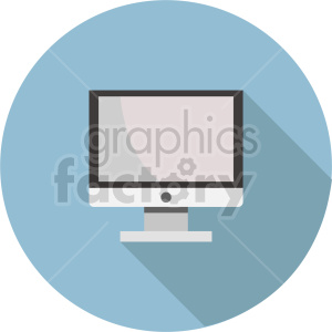 computer monitor vector graphic clipart 2